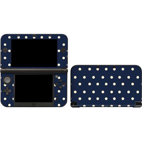 Blue and Cream Polka Dots Nintendo Skins