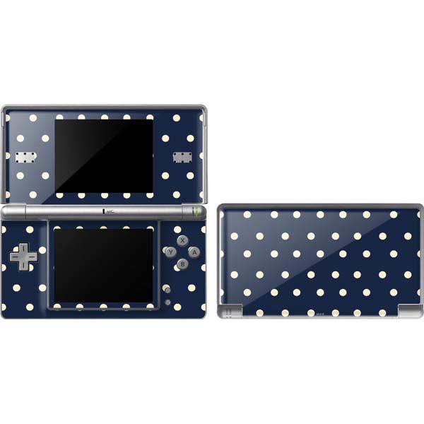 Blue and Cream Polka Dots Nintendo Skins