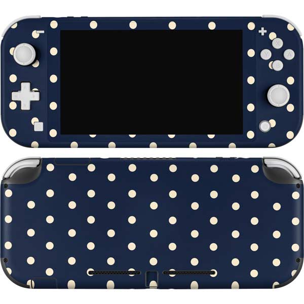 Blue and Cream Polka Dots Nintendo Skins
