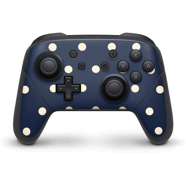 Blue and Cream Polka Dots Nintendo Skins