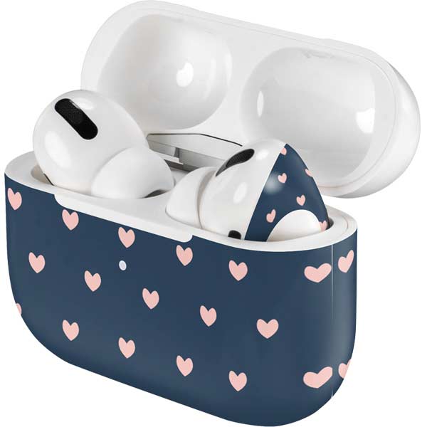 Blue and Pink Hearts AirPods Skins