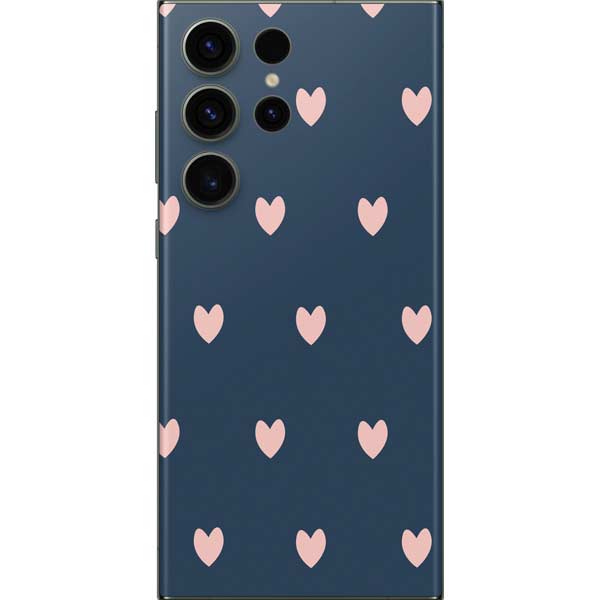 Blue and Pink Hearts Galaxy Skins