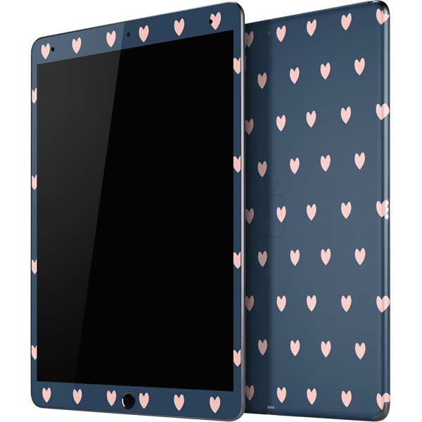Blue and Pink Hearts iPad Skins