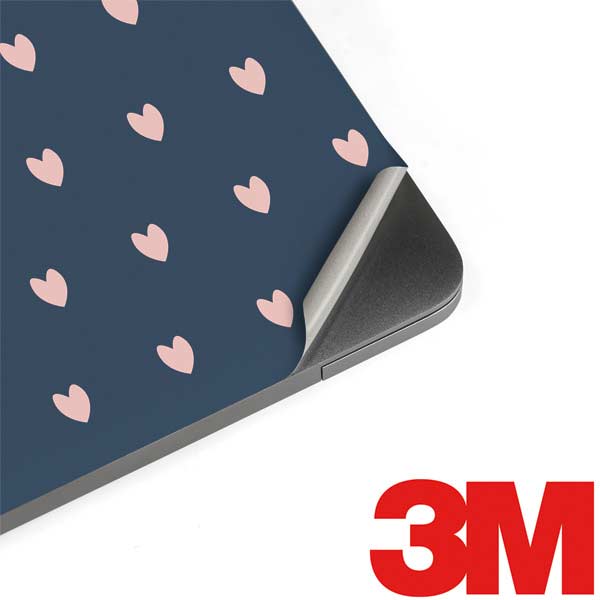 Blue and Pink Hearts MacBook Skins
