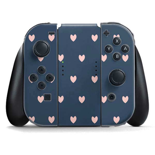 Blue and Pink Hearts Nintendo Skins