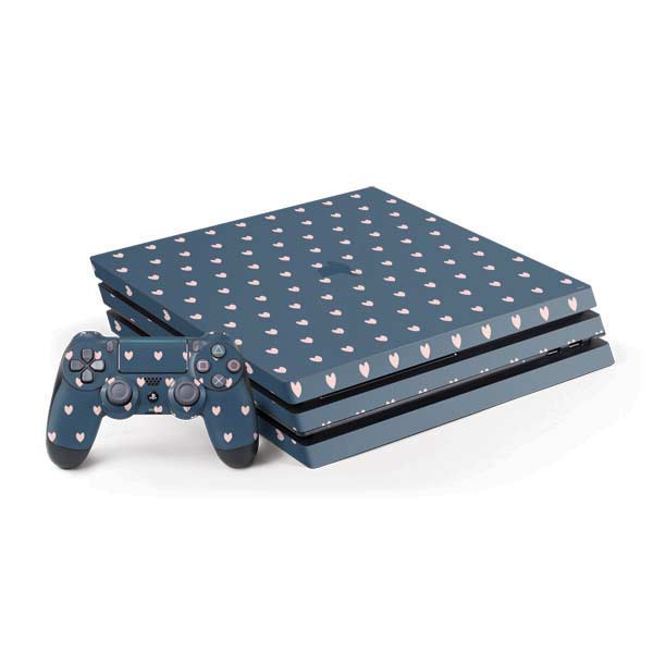 Blue and Pink Hearts PlayStation PS4 Skins