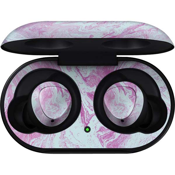 Blue and Purple Marble Galaxy Buds Skin