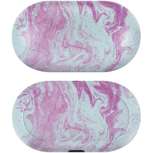 Blue and Purple Marble Galaxy Buds Skin