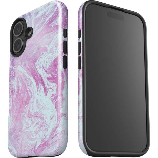 Blue and Purple Marble iPhone 17 Impact Case