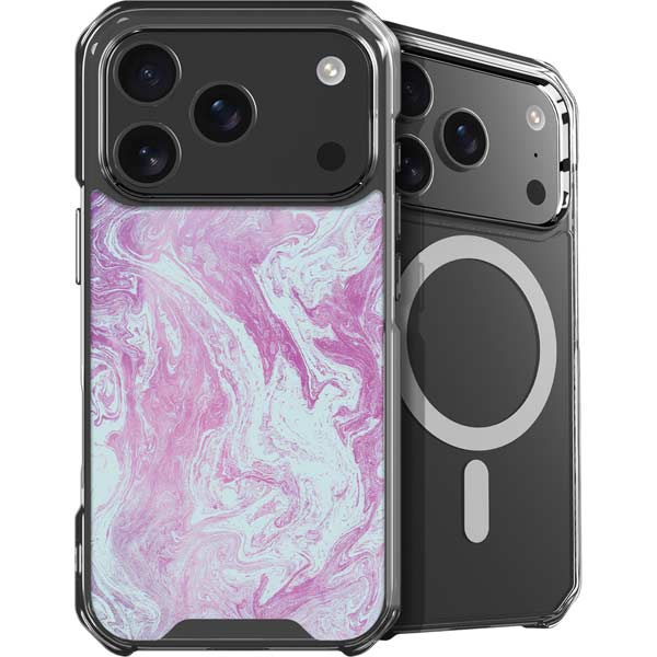 Blue and Purple Marble iPhone 17 Pro MagSafe Case