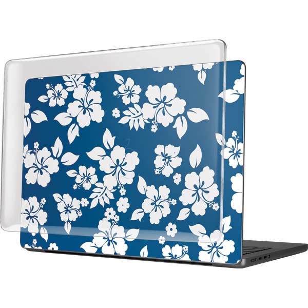 Blue and White MacBook Pro 14in (2021-24) Case plus Skin