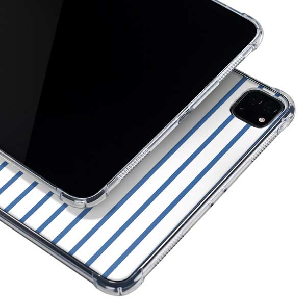 Blue and White Stripes iPad Cases
