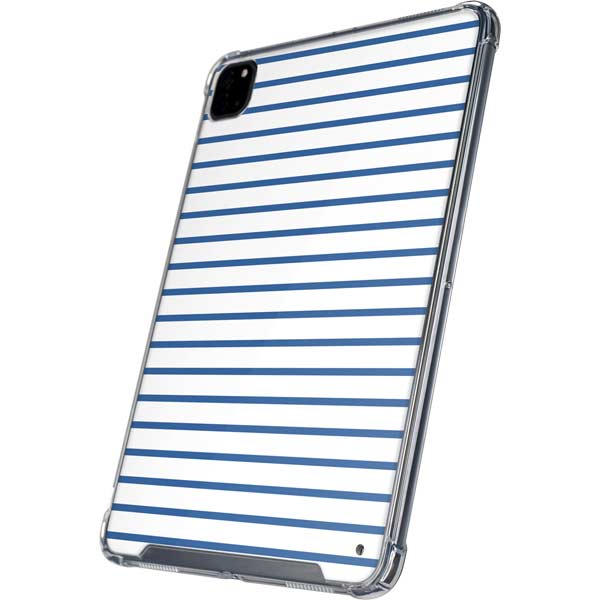 Blue and White Stripes iPad Cases