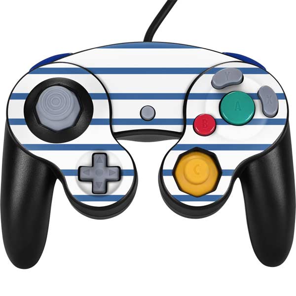 Blue and White Stripes Nintendo Skins