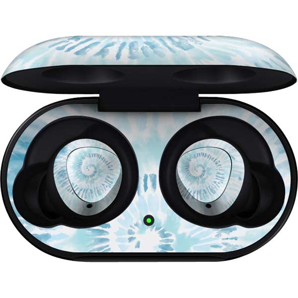 Blue and White Tie Dye Galaxy Buds Skin
