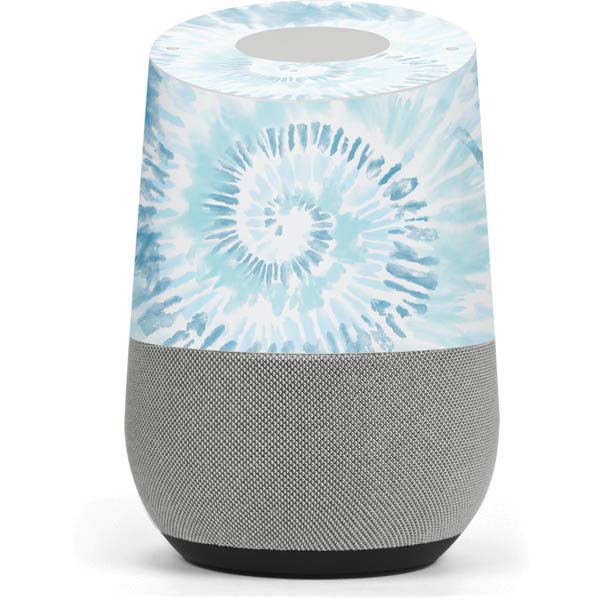 Blue and White Tie Dye Google Home Skin