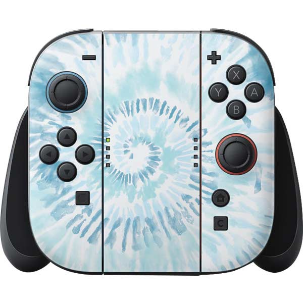 Blue and White Tie Dye Nintendo Skins
