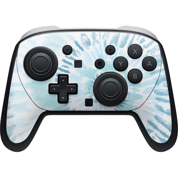 Blue and White Tie Dye Nintendo Skins