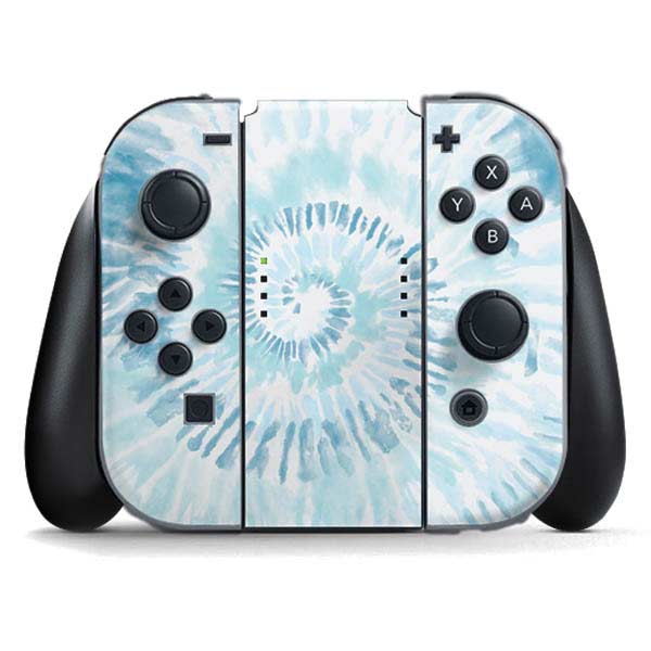 Blue and White Tie Dye Nintendo Skins
