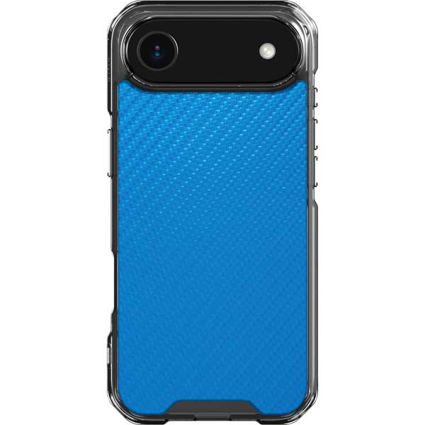 Blue Carbon Fiber Specialty Texture Material iPhone 17 Air Clear Case