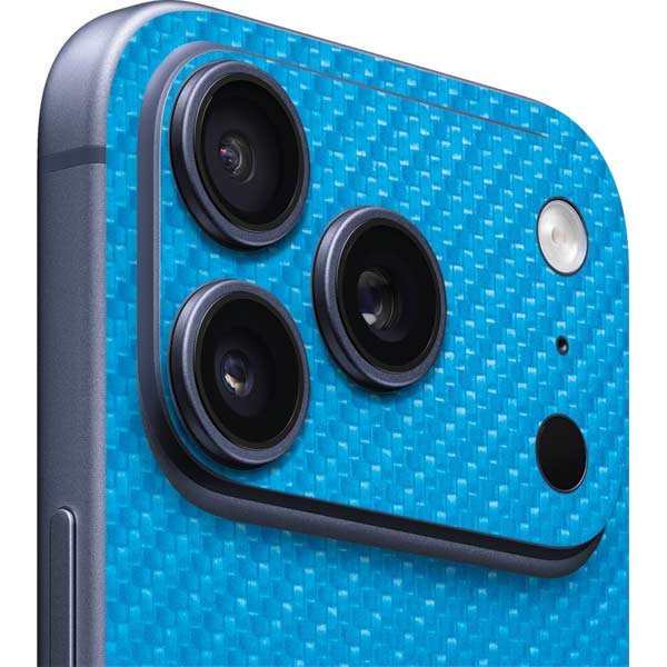 iPhone 17 Pro Max Blue Carbon Fiber Specialty Texture Material Skin ...