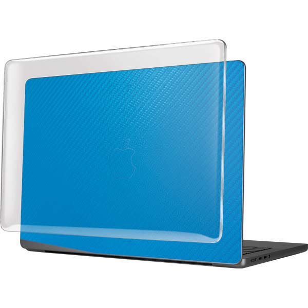 Blue Carbon Fiber Specialty Texture Material MacBook Pro 14in (2021-24) Case plus Skin