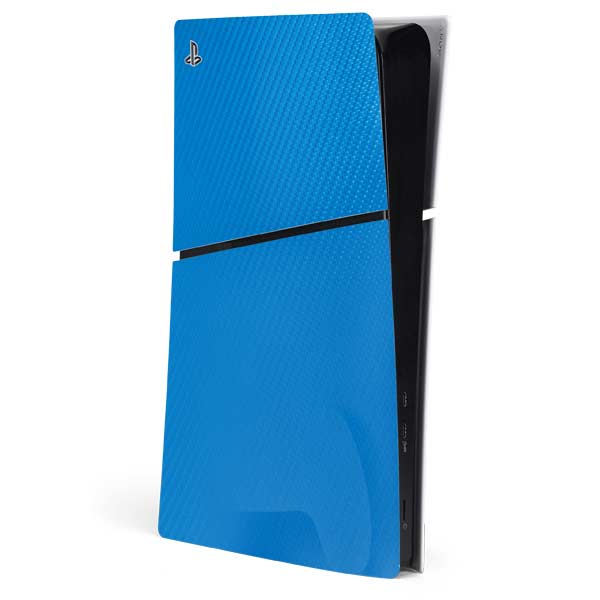 Blue Carbon Fiber Specialty Texture Material Skin for PS5 Slim Digital ...