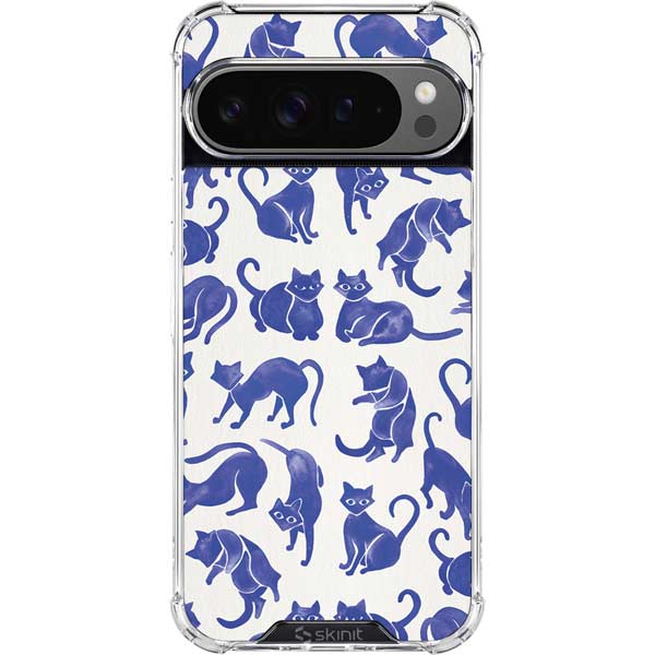 Blue Cats by Cat Coq Google Pixel 10 Pro Clear Case