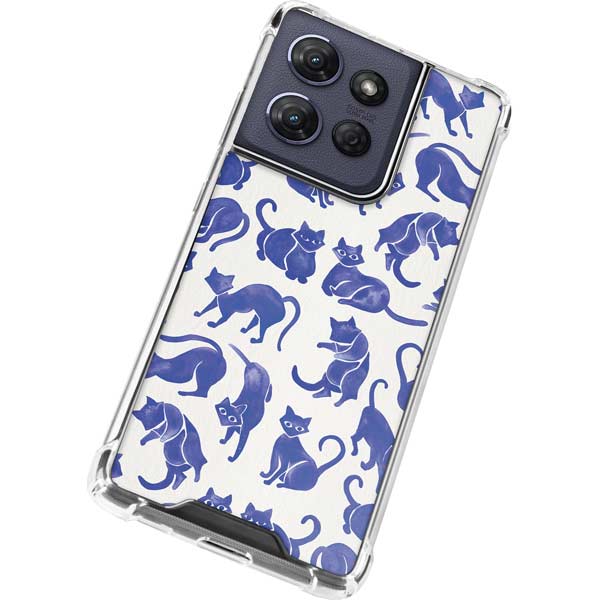 Blue Cats by Cat Coq Moto G 5G (2025) Clear Case