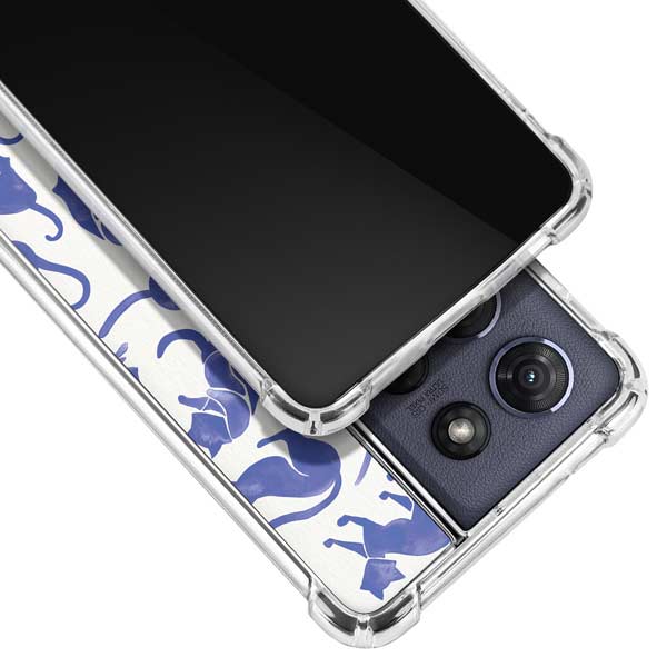 Blue Cats by Cat Coq Moto G 5G (2025) Clear Case