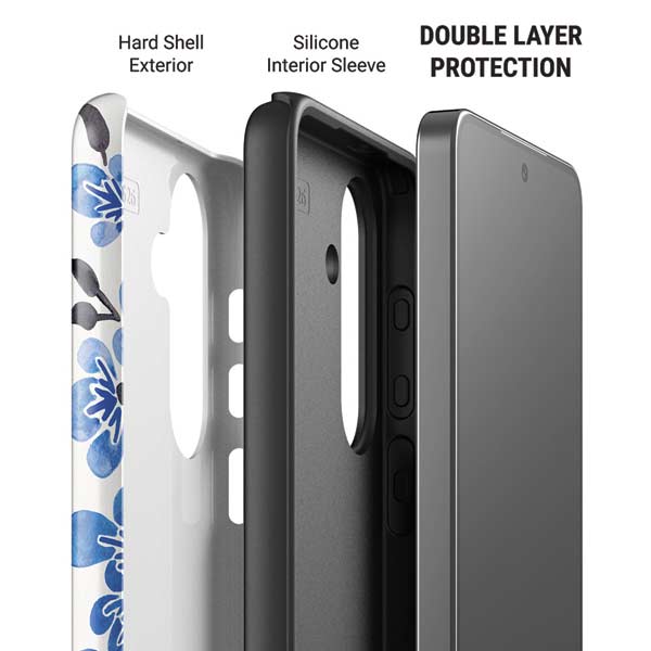 Blue Cherry Blossoms by Cat Coq Galaxy S26 Impact Case