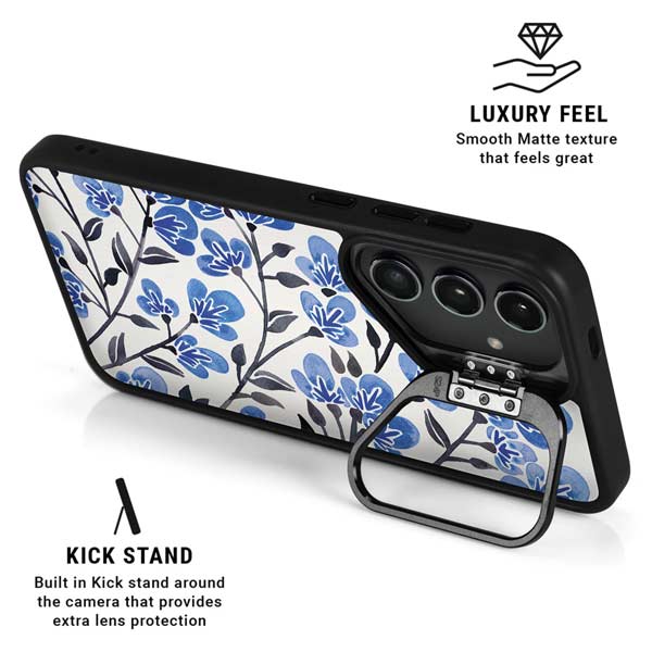 Blue Cherry Blossoms by Cat Coq Galaxy S26 Plus Kickstand Case