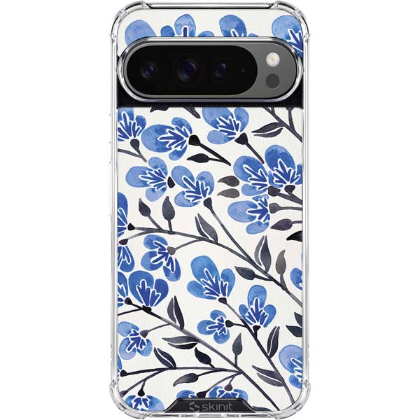 Blue Cherry Blossoms by Cat Coq Google Pixel 10 Pro XL Clear Case