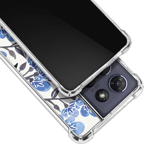 Blue Cherry Blossoms by Cat Coq Moto G 5G (2025) Clear Case