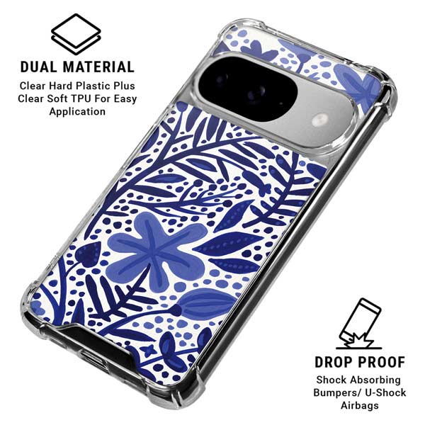 Blue Garden by Cat Coq Google Pixel 10 Clear Case