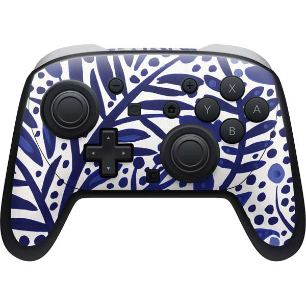 Blue Garden by Cat Coq Nintendo Switch 2 (2025) Pro Controller Skin