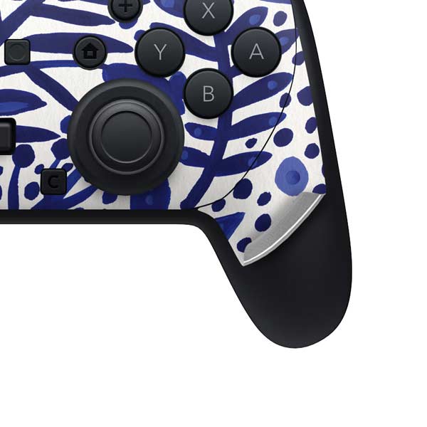Blue Garden by Cat Coq Nintendo Switch 2 (2025) Pro Controller Skin