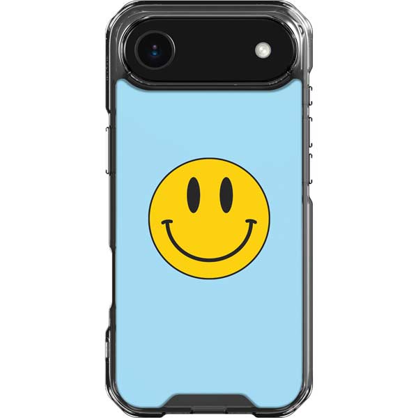 Blue Happy Face iPhone 17 Air Clear Case