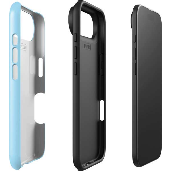 Blue Happy Face iPhone 17 Air Impact Case