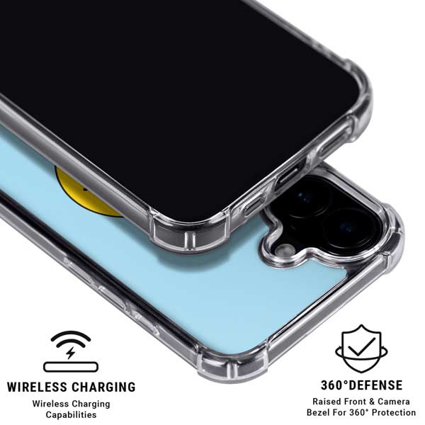Blue Happy Face iPhone 17 MagSafe Case