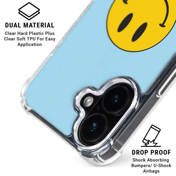 Blue Happy Face iPhone 17 MagSafe Case