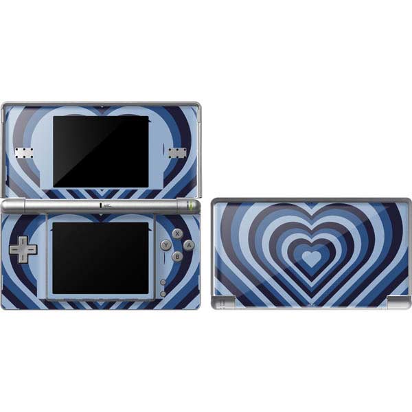 Blue Heart Pattern Nintendo Skins