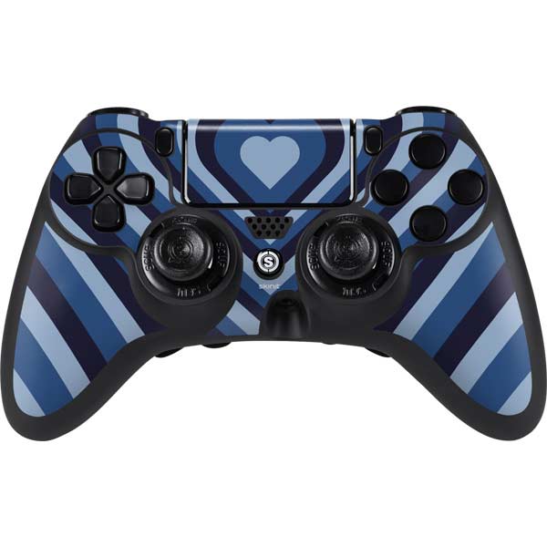 Blue Heart Pattern PlayStation PS4 Skins