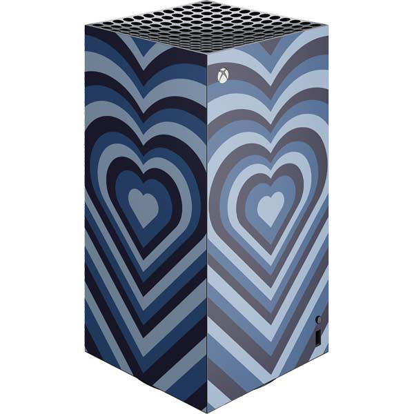 Blue Heart Pattern Xbox Series X Skins