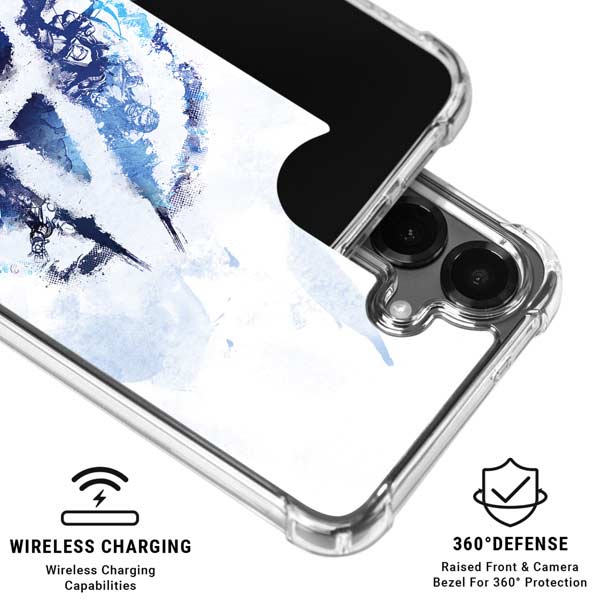 Marvel Avengers Blue Logo Galaxy S26 Plus Clear Case
