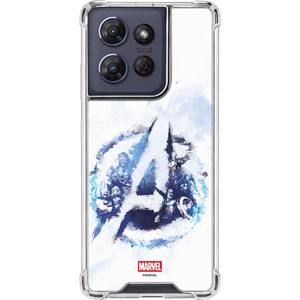 Marvel Avengers Blue Logo Moto G 5G (2025) Clear Case