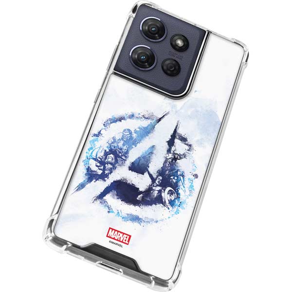 Marvel Avengers Blue Logo Moto G 5G (2025) Clear Case