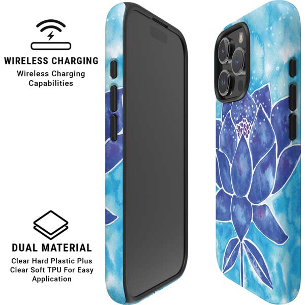 Blue Lotus by Cat Coq iPhone 16 Pro Max Magsafe Impact Case