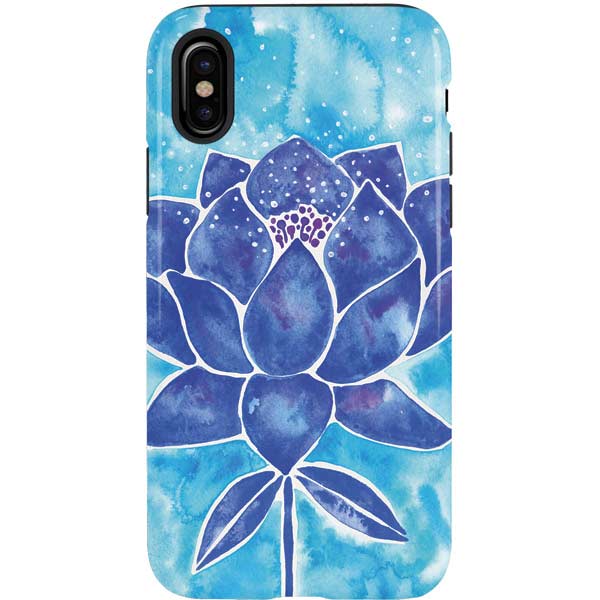 Blue Lotus by Cat Coq iPhone Cases