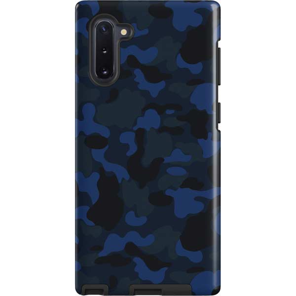 Blue Street Camo Galaxy Cases